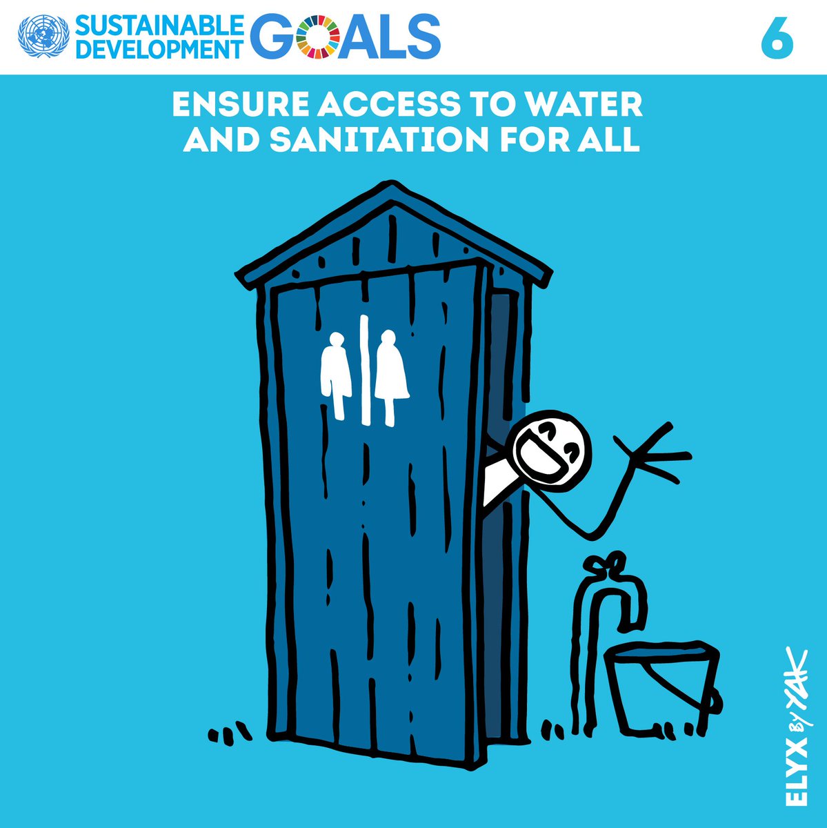 UN's tweet image. More people in the world have phones 📱 than toilets 🚽 , but access to safely managed sanitation is crucial for healthy lives.
On Thursday's #WorldToiletDay, see how the #GlobalGoals aim to ensure access to sanitation for all. un.org/sustainabledev…