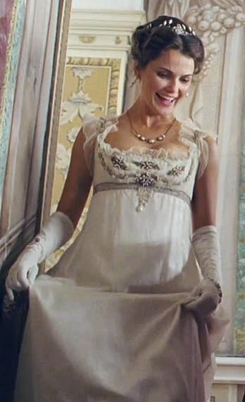 Although it's also a great example of how context and styling changes things - this is the white ballgown from Austenland! Weird in straight Regency, works well as a magical take in Faery.