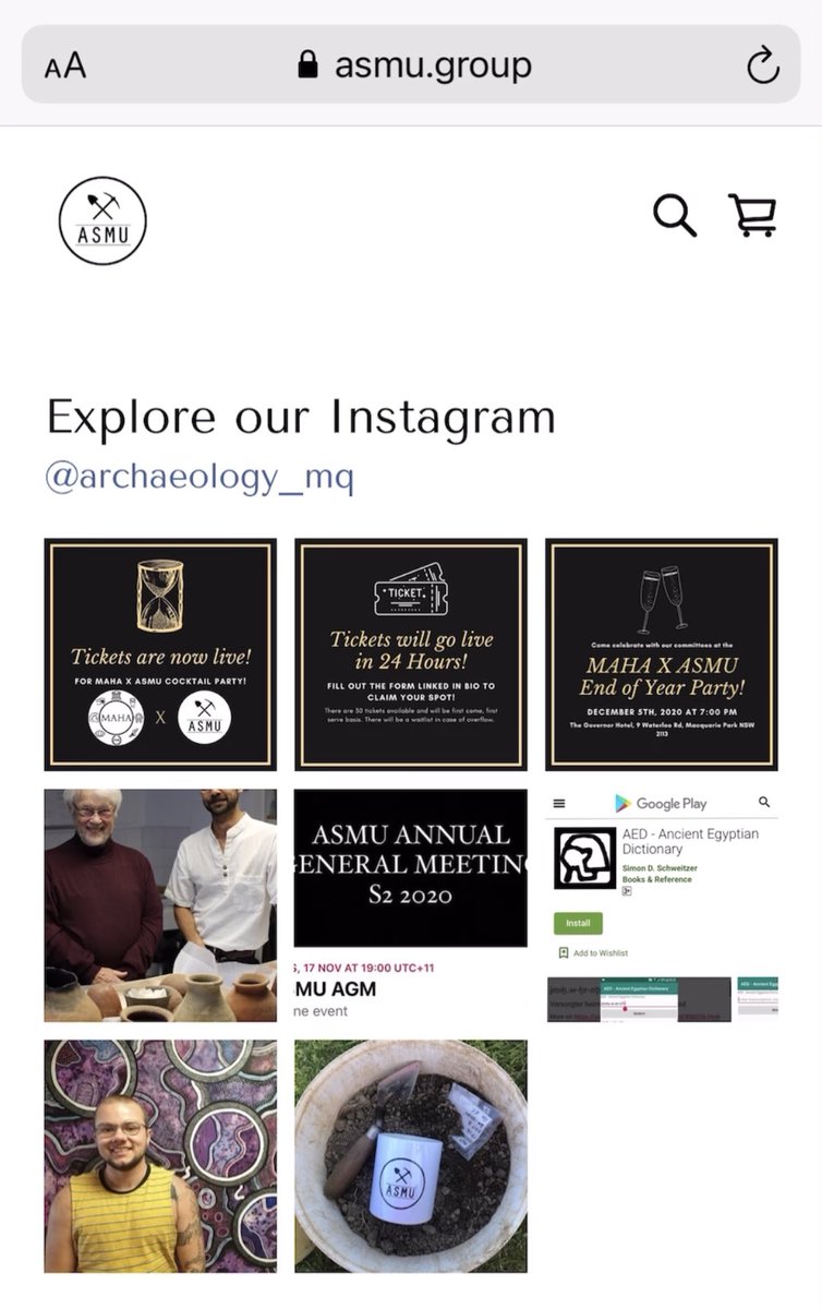Archaeology_MQ's tweet photo. BIG NEWS! ASMU now has a website: https://t.co/ZzFMXHQBVf

Head online to explore our Instagram, join #archaeology themed events, renew/buy your 2021 membership, and (of course) buy that hot 🔥 ASMU merchandise   

If you want to dig in style - here is your new one stop shop! https://t.co/njsK7CQYdh