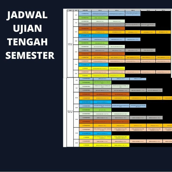 BPM_FF's tweet photo. Bismillahirrahmanirrahim
Assalamualaikum wr. wb

Kami dari BPM FF UBK ingin menginformasikan terkait jadwal UTS Teori dan Praktikum
Berikut kami lampirkan jadwal UTS Teori dan Praktikum semester ganjil 2020/2021. Untuk lebih jelasnya sudah bisa cek di siakad

Terima kasih🙏 https://t.co/S8yaXRfH84