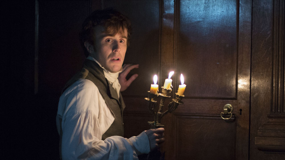 Aside: we've long been convinced that John Heffernan, who plaws Drawlight, originally auditioned for Jonathan Strange, described in the book as being tall, slender, with a long nose and red hair.