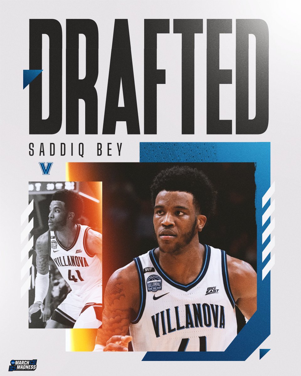 #NovaNation's #ErvingAward winner is DRAFTED!

Congrats to Saddiq Bey on going No. 19 overall! ✌️