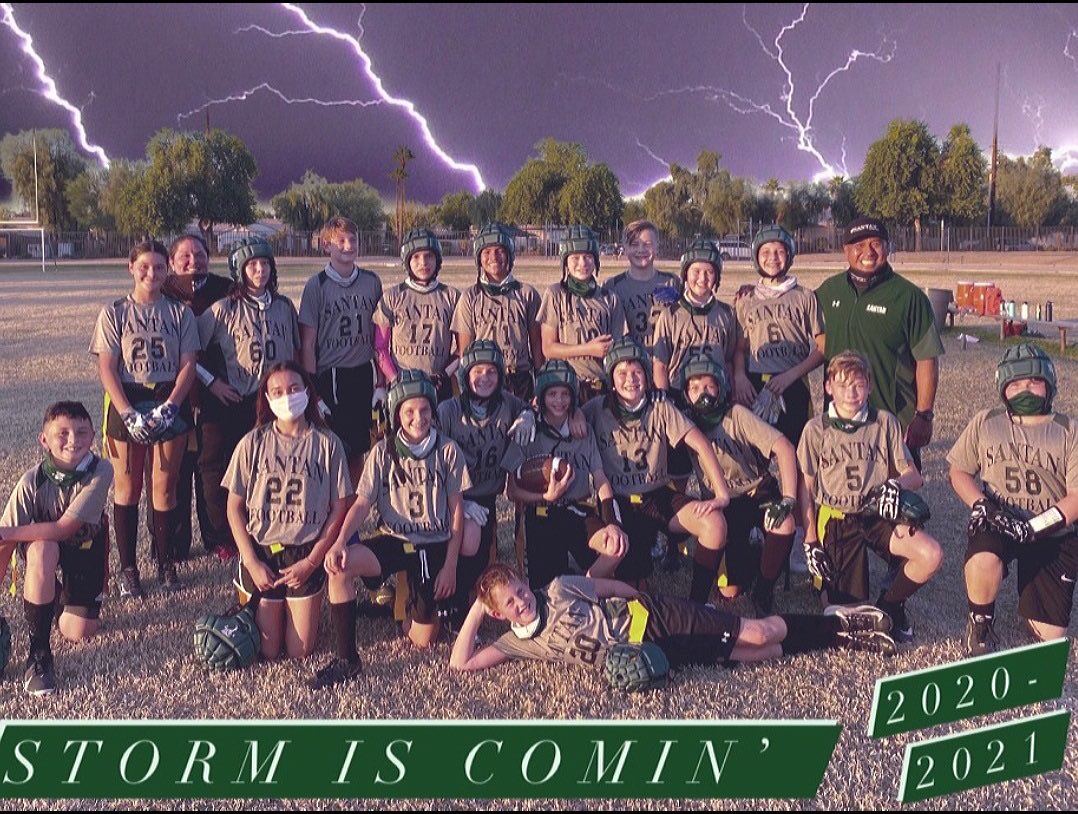 StormnAthletics's tweet photo. Congratulations 7th grade Flag Football!  The Storm is Coming! https://t.co/iMbgnYgTcV