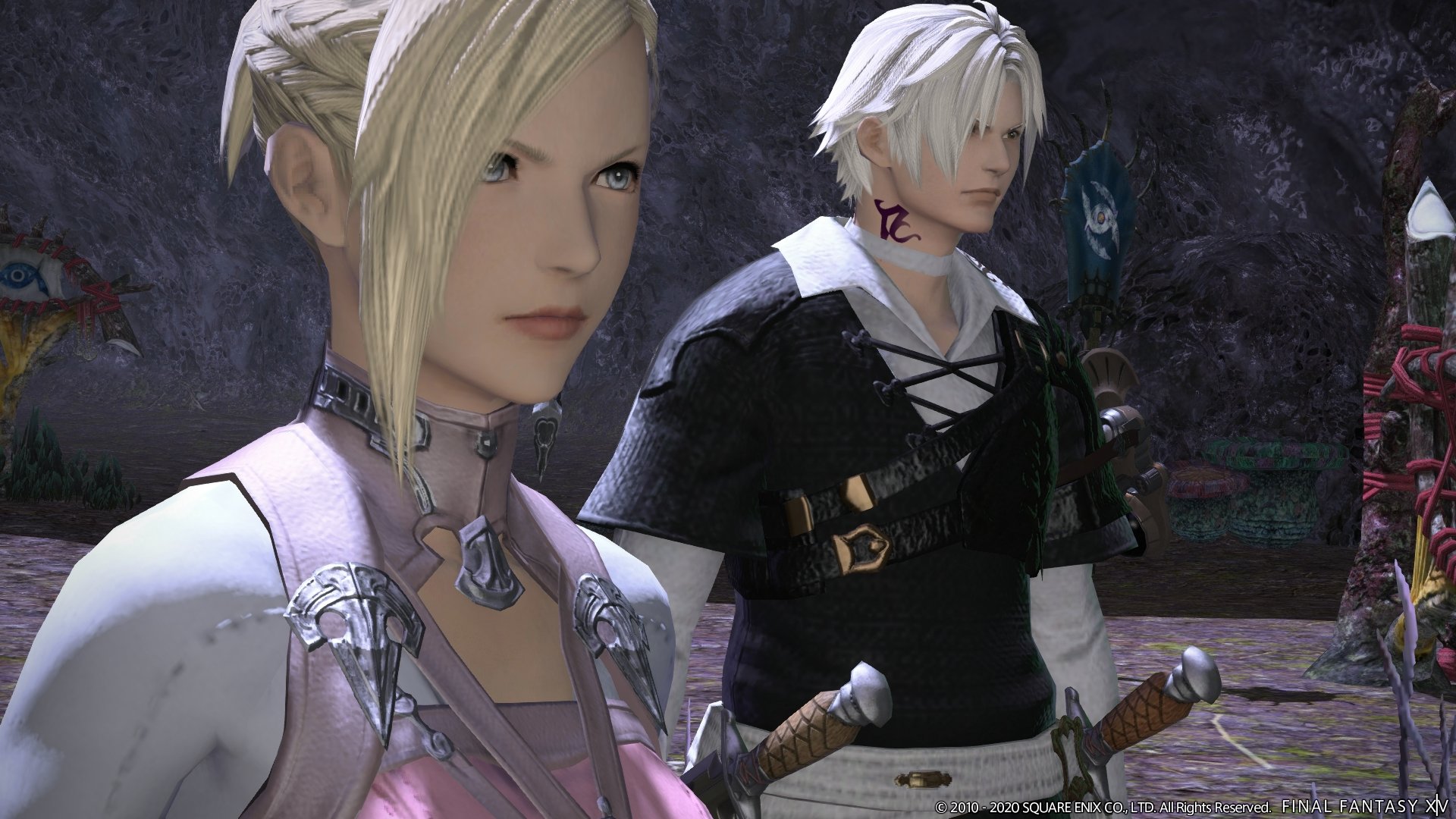 Ff14初心者の館 公式 Ff14人物事典 ミンフィリア ウォード 年齢 27歳 特技 採掘 だいじなもの 猫目石の原石 エオルゼアの救済を掲げた秘密結社 暁の血盟 の盟主で 超える力 の持ち主 彼女のだいじなものである 猫目石の原石