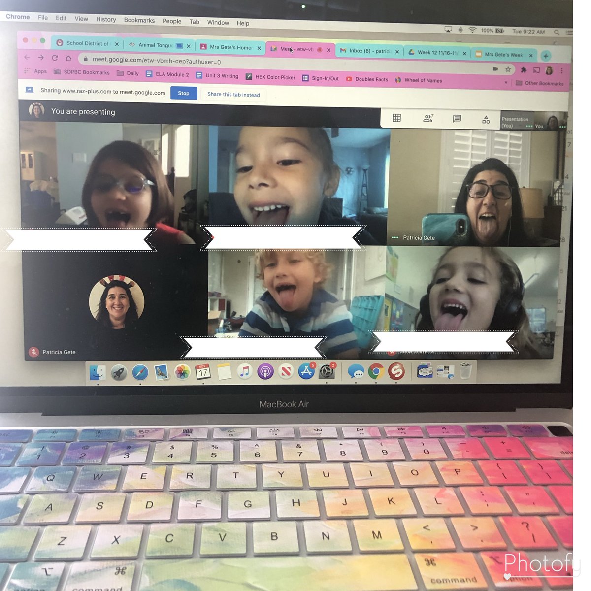 We read “Animal Tongues” and then we talked about human tongues 👅 <a href="/ElbridgeGaleES/">Elbridge Gale Elem</a>
