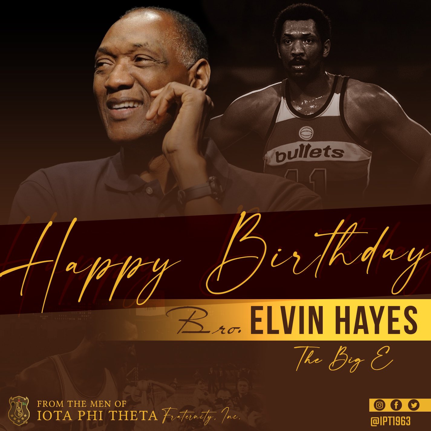 Happy belated birthday to  Naismith Memorial Basketball Hall of Fame member Bro. Elvin Hayes, The Big E. 