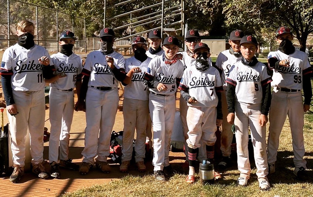 NVGoldenSpikes's tweet photo. 13U Golden Spikes fall short in the @VegasValley_BB 13’s championship against a tough Central Coast Venom, CA team. Great group of players that are consistently getting better. 2 championship appearances in 2 weeks. Keep it up fellas! Thanks VV Bball #thanksvets #grindingseason https://t.co/n6IhqnUIDw