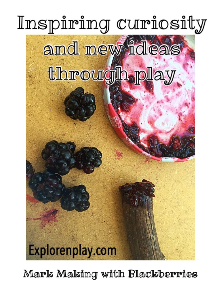 goexplorenplay's tweet photo. Inspiring curiosity and new ideas through play. Discovering how squash blackberries can be used for making marks and prints.
#blackberries #markmaking #art #printing #discoveries #eyfs #preschool #nature #curiosity #explore #play #processart https://t.co/TyBea4XFaH