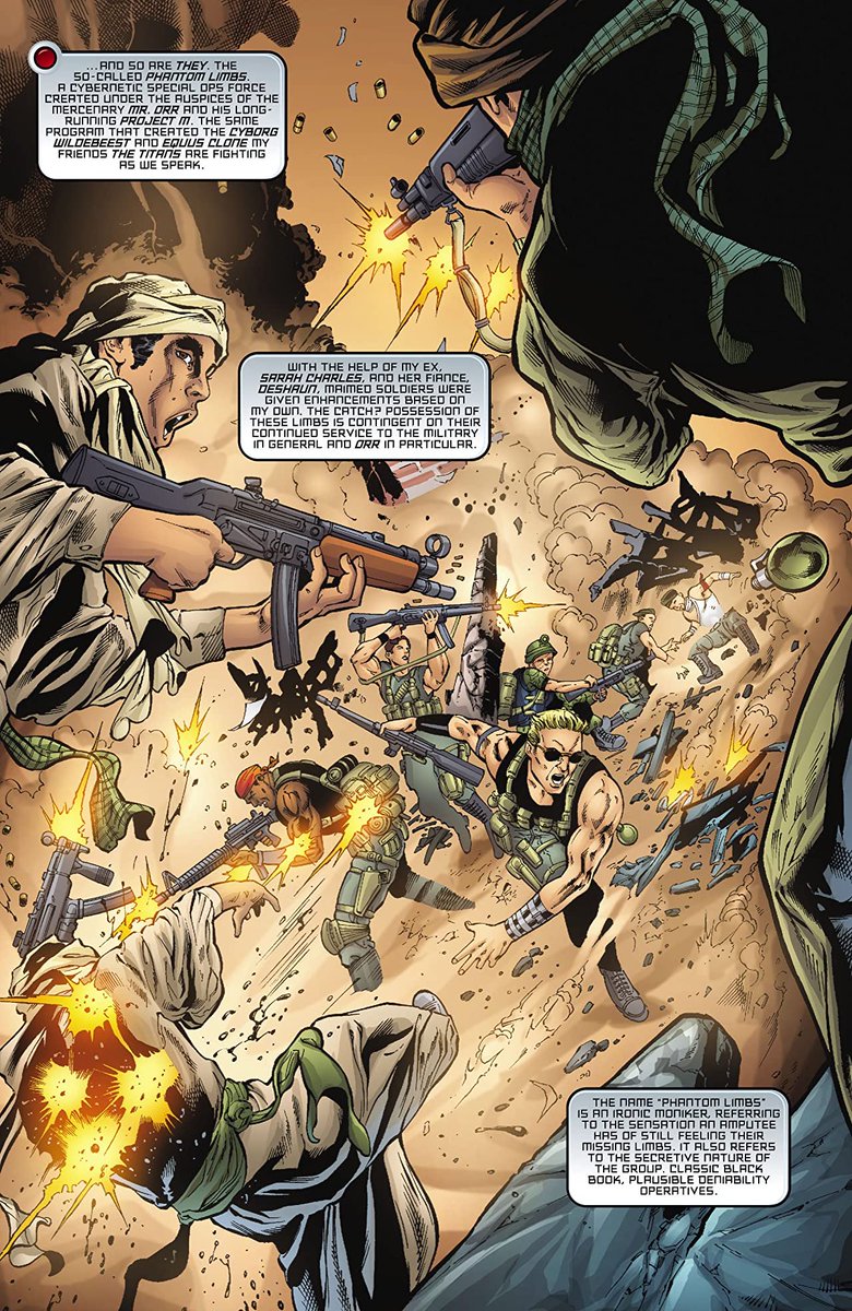 In short, the Phantom Limbs are a team of special op forces with cybernetic enhancements. They would be a perfect counterpart to Cyborg in Detroit. 3/3
