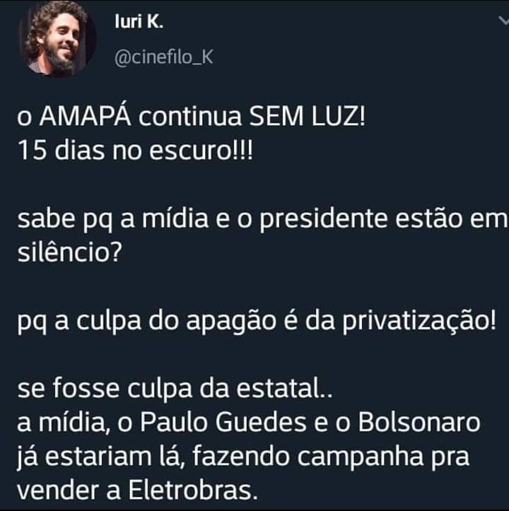 israelprj's tweet photo. Simplesmente perfeito.
#SOSAmapa #AmapaPedeSocorro #AmapaNoEscuro #ApagaoAmapa #amapaexiste https://t.co/gVujWlP7W7