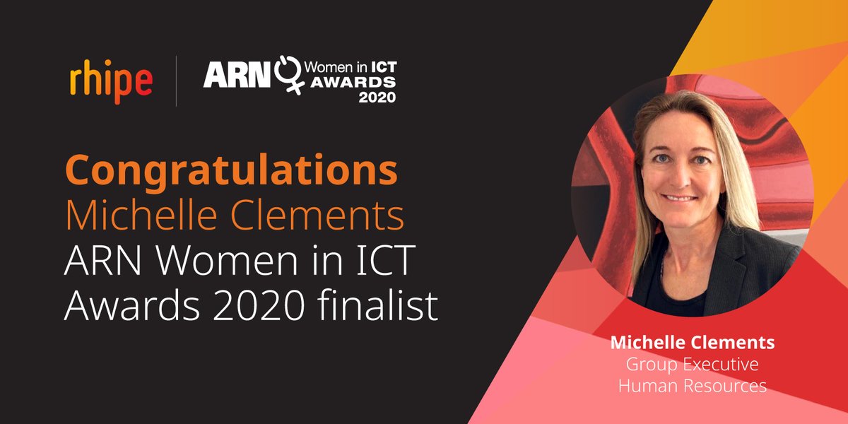 crayonchapac's tweet photo. rhipe is proud to sponsor the 2020 ARN Women in ICT Awards. Congratulations to our very own Michelle Clements on being a finalist, we look forward to celebrating your professional achievements within the ICT industry! #rhipeteam #arn https://t.co/ZhWqes0xQA https://t.co/4TwX4Mfig9