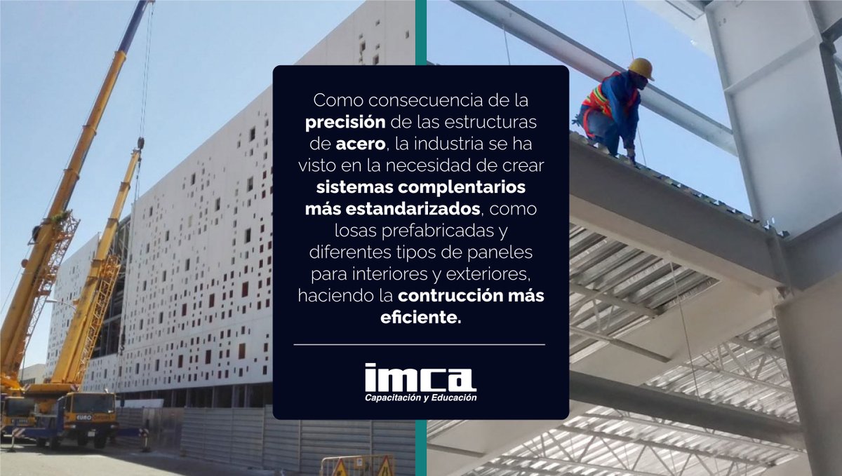 IMCA_AC's tweet photo. La precisión de las #EstructurasdeAcero, con tolerancias de milímetros, asociada a la característica de permitir #estructuras más #moduladas, ha viabilizado cada vez más a la industria de los sistemas complementarios que necesitan estandarización
#IMCA #AceroeslaSolución #steel https://t.co/Ji95EkMJOh