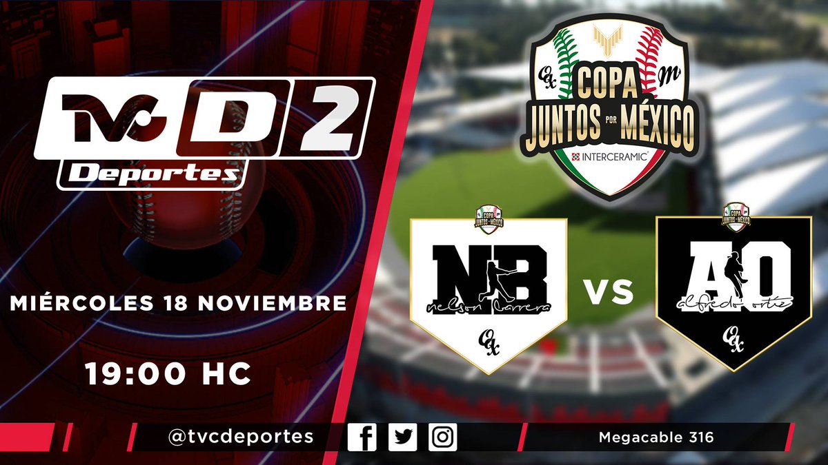 TVCDeportes's tweet photo. 🔥Sigue la acción en el diamante 🔥
No te pierdas el segundo juego de hoy en vivo por #TVCD2
#TeamAlmirantes vs. #TeamZurdos
#CopaJuntosPorMx 👹 @GuerrerosOax
📺 @Megacable 316 https://t.co/H9d5I9xJ3Y