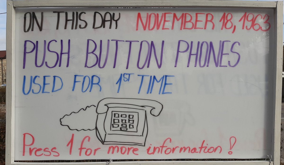 UBIboard's tweet image. #OnThisDay November 18, 1963;
#PushButtonPhone