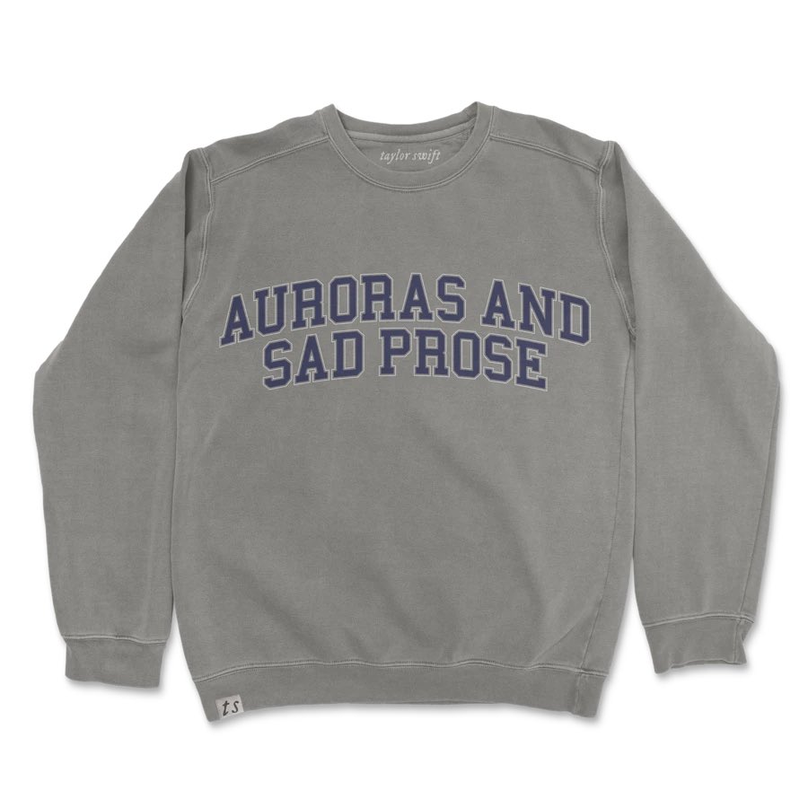 tsmerchstore's tweet photo. ✨ the “auroras and sad prose” pullover ✨

$65 usd

available at: https://t.co/CwtLyvIyHl

#folklore    @taylorswift13 @taylornation13 https://t.co/vXMgpa02KK