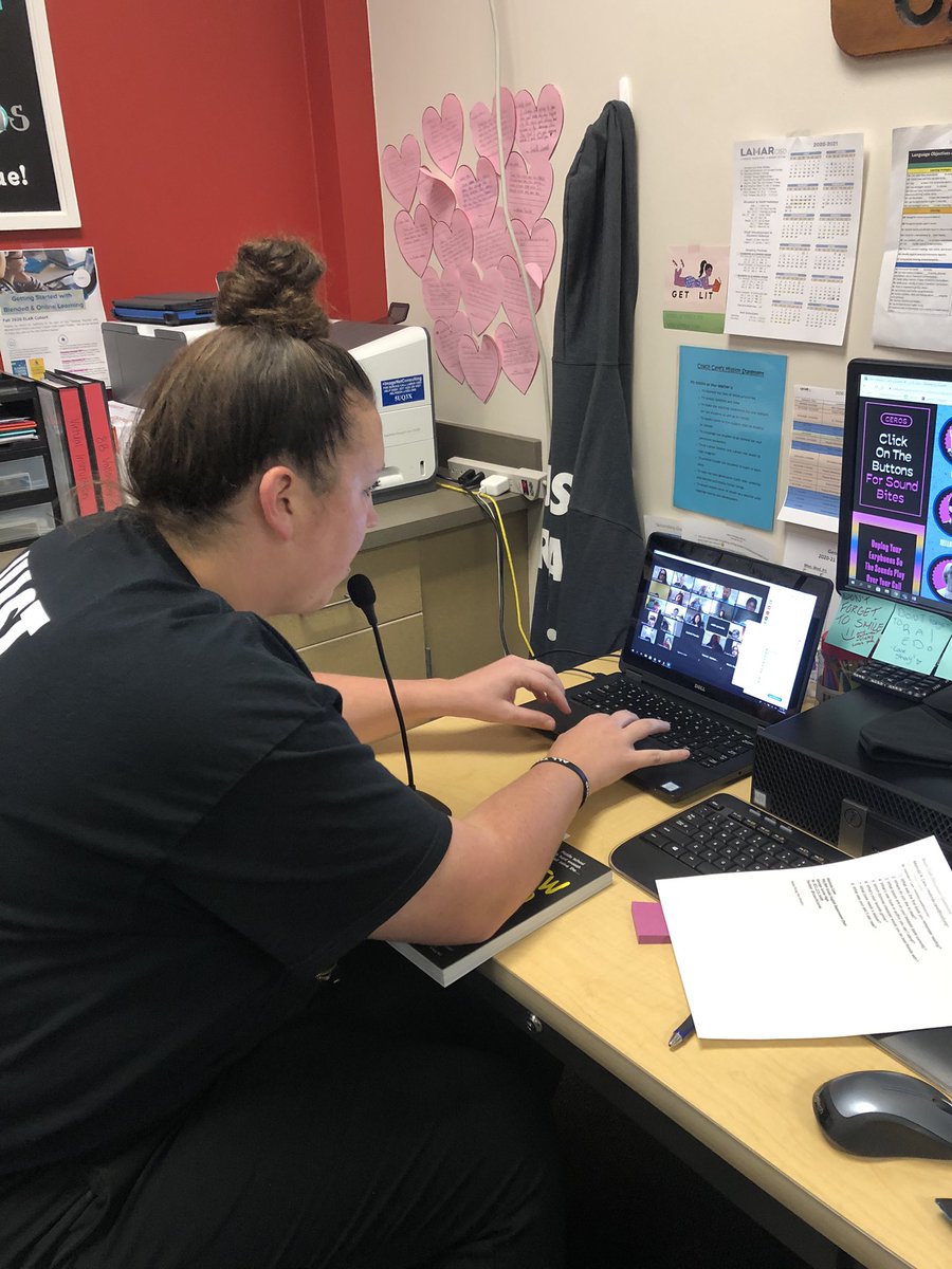 LaProfeMoni's tweet photo. It’s here!! Our first @GjhProjectLit meeting via zoom! 🔥@CoachCueva @GJHRangers https://t.co/fBUTInBbQr