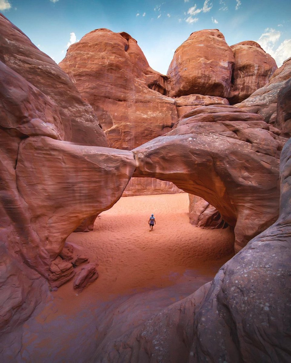 Otherworldly formations in the Utah desert.