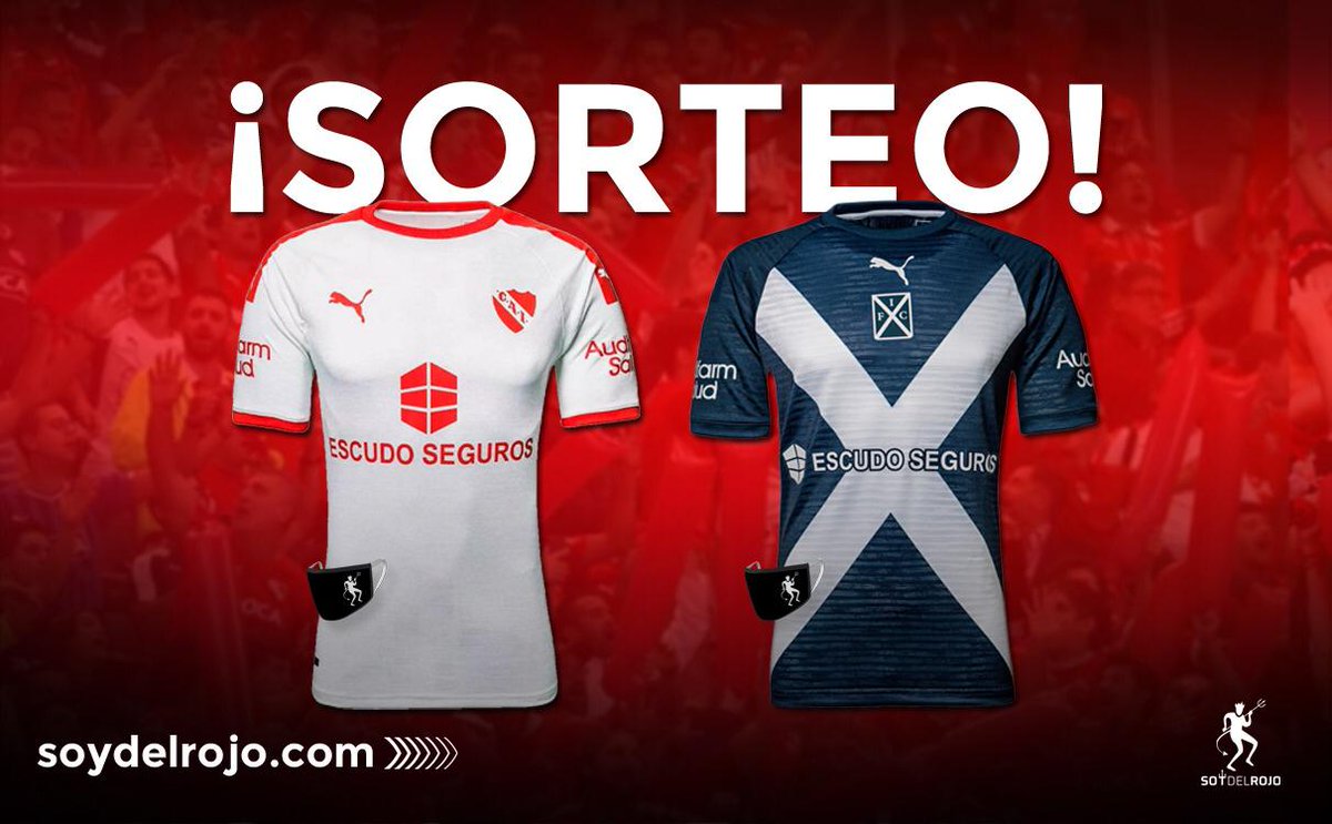 📢 SORTEO IMPERDIBLE ⚠️ de SoydelRojo.com 🇦🇹

1er premio: camiseta blanca de #Independiente + tapaboca
2do premio: camiseta azul de #Independiente + tapaboca

Condiciones:
1️⃣ Seguí a <a href="/SoydelRojoCom/">SoyDelRojo.com 👹</a> y dale RT a este tweet
2️⃣ Mencioná a 2 amigos/as

#Sorteo 30/11