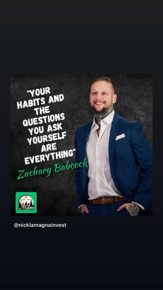 NickLamagnaInv's tweet photo. Link in bio for episode with @realzachbabcock #underdogempowerment #podcast #businessowner #alpha  #realestate #entrepreneurpodcast #realestatepodcast #nicknicknick #nickbuyshousescash #habits  #mindset  #underdog #motivation #empowerment #underdogs https://t.co/rHQI2t0ZOP