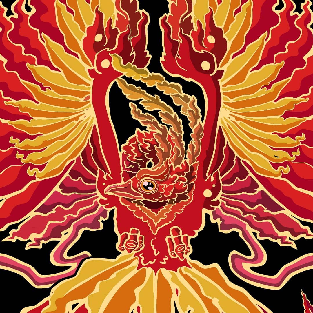 odio_0's tweet photo. Estoy trabajando en el estampado de unas telas que próximamente sacaré al ruedo como camisas
.
Tomaré como tema de esta colección a los 4 animales sagrados del feng shui
En este abre boca el fénix del shui
En este abre boca
🔥El fénix del sur🔥
.
.
.
#Clothing #fengshui #Fenix https://t.co/sEwEHFWWuU