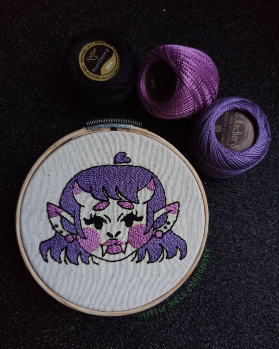 AntoniaHARII's tweet photo. 🖤 Vampira 🖤
La última colaboración de #letscrafttogether fue con mi bb @momoetans y apenas logré terminarla, ame el resultado, gracias por crear ilustraciones tan bonitas.
.
#embroidery
https://t.co/hFrxk8SUMP https://t.co/kf4iziuHV2