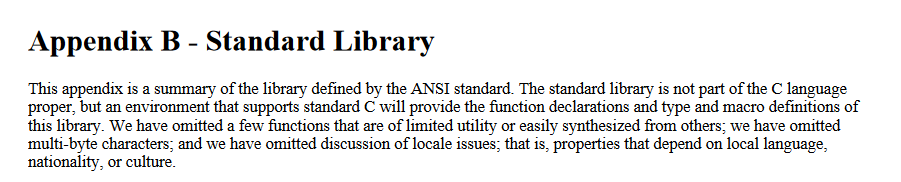 But this is the second edition; the first edition doesn't have it at all! The 2nd edition adds that time.h comes from the ANSI standard. So I hunted down the C89 standard and... no explanation. We'll have to dig deeper.
