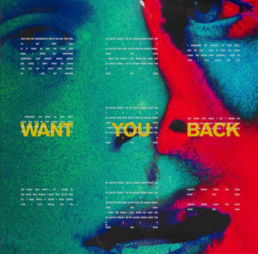 I turned myself into the want you back album cover over a year ago and I'm still embarrassed I had to open the door with face paint on half my face 😫