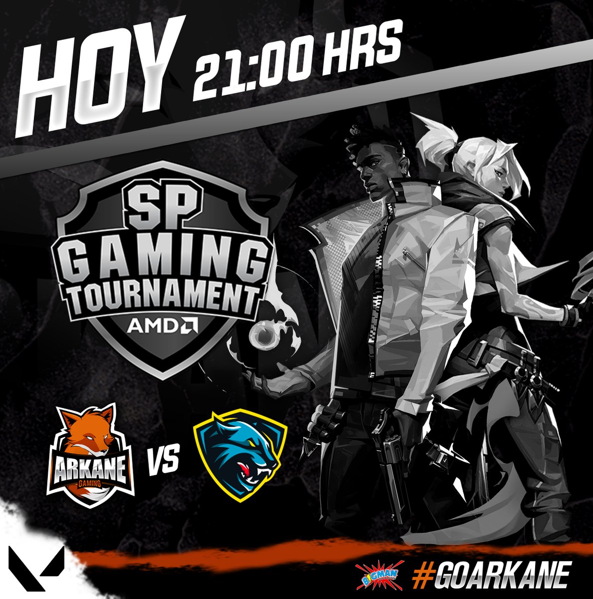 Arkane_Gaming_'s tweet photo. HOY 21:00 HRS

@Arkane_Gaming_  VS @serenafive

Fase de grupo de la Sp Gaming Tournament @spgtchile

Los chicos del roster de valorant iran con todo hoy para poder pasar la fase de grupos

#goarkane #valorant #AMD #HyperX #RepublicOfGamers #LogitechG #Corsair #Zotac #Microsoft https://t.co/jUg6PoatKJ