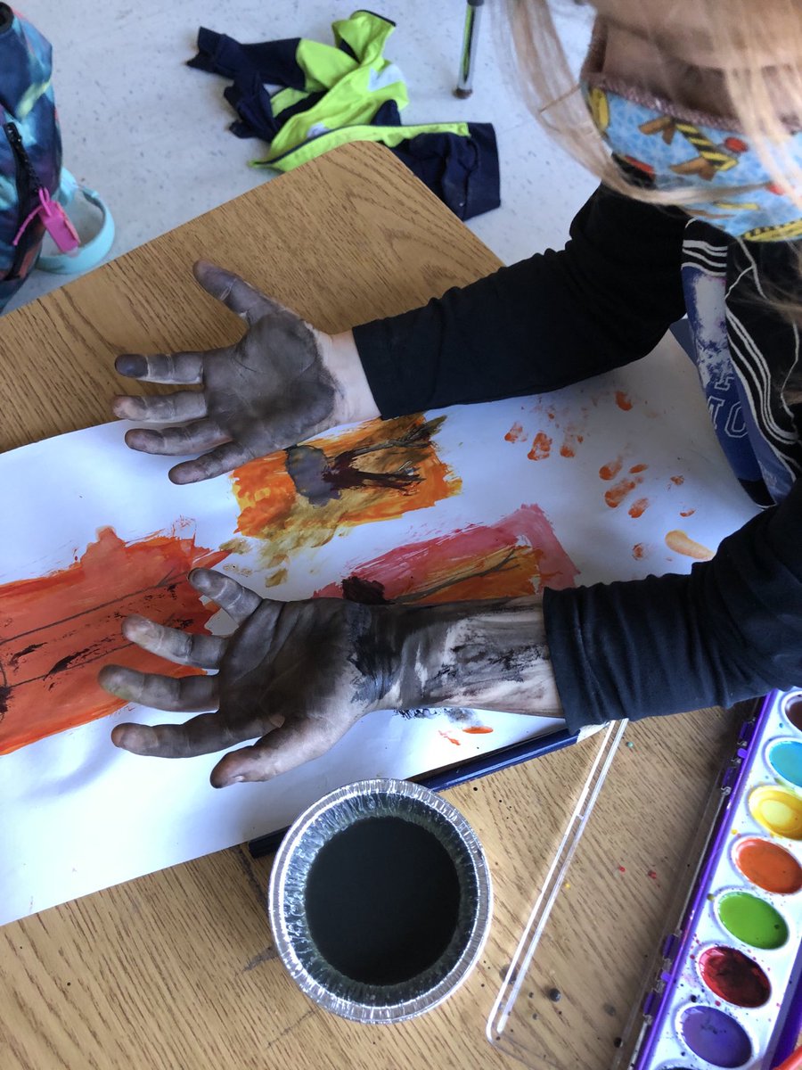 Grade one art class.