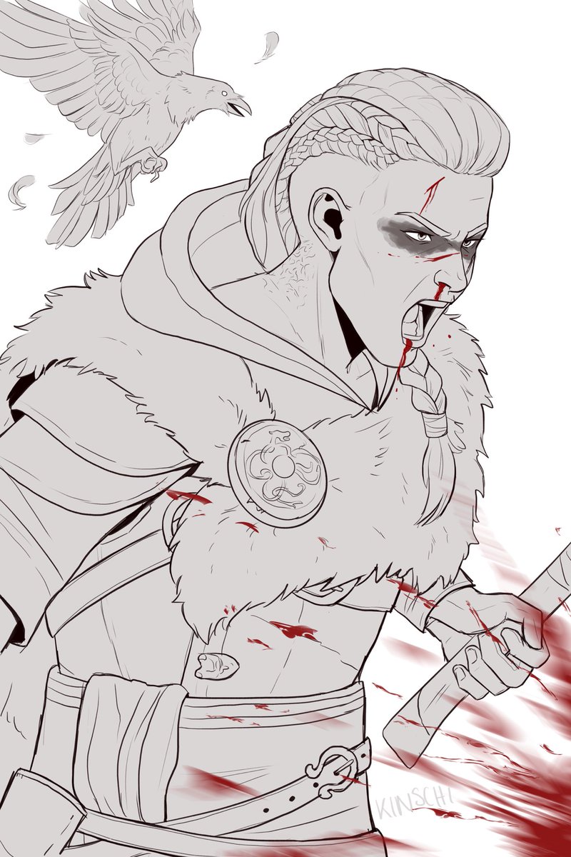 Kinschi_draws's tweet photo. Eivor's freetime activities 

#AssassinsCreed #AssassinsCreedValhalla #Eivor https://t.co/c3YoavtioY