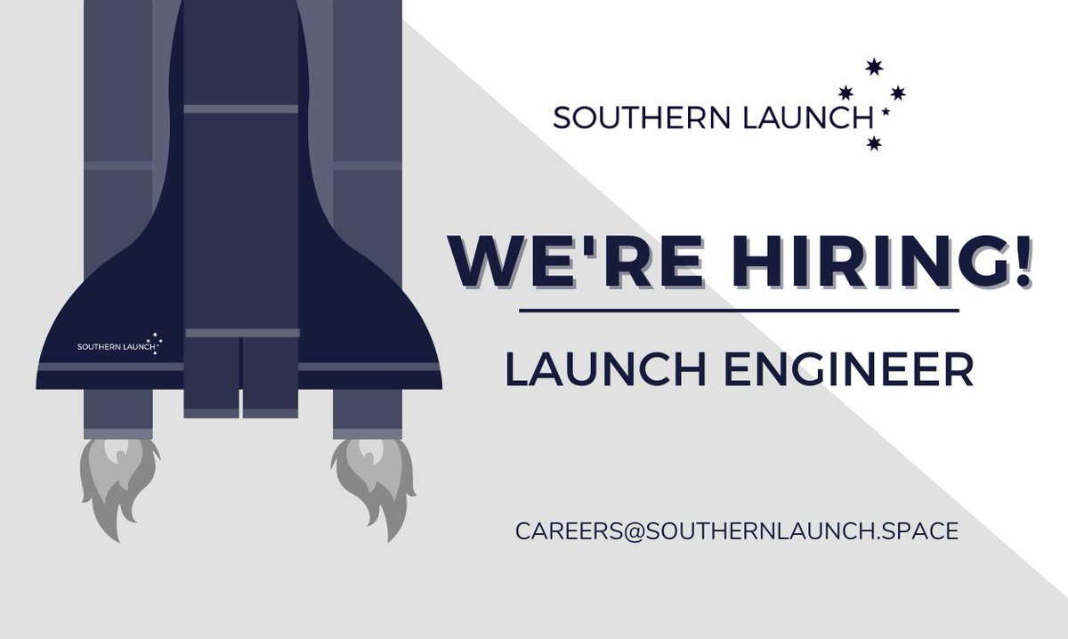 SouthernLaunch's tweet image. Southern Launch are hiring! An exciting opportunity exists to join our growing team as a Launch Engineer based in Adelaide.
If you are an engineer with a passion for space, we want you!
For details &amp;amp; to apply: lnkd.in/gKCNnMU
#southernlaunch #launchengineer #spaceindustry