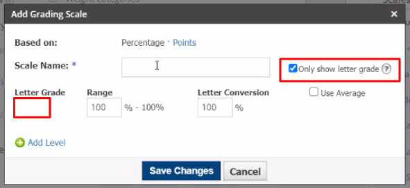 (6/8): If you MUST do a percentage, you can adjust the way students see the gradebook so that they only see Letter Grade. From there you can tweak the letter grade to be a description in of itself.