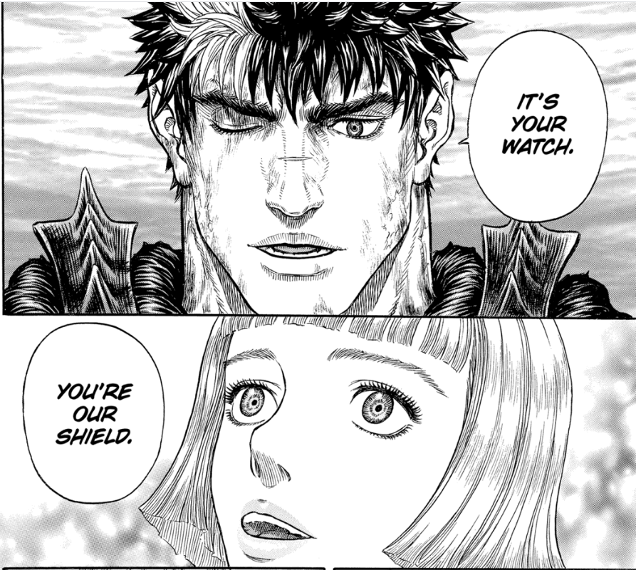 The development later on for characters such as Guts, Schierke, and Farnese has been sublime. As well as peeling back the layers of characters such as Skull knight and Griffith. Something I enjoyed immensely in the later arcs.