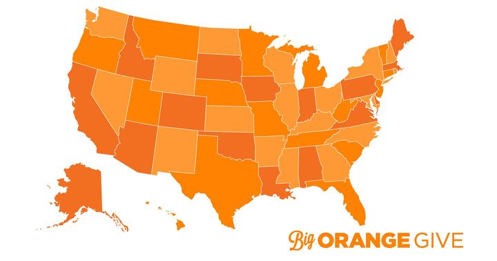 🎶. It's a party in the U.S.A. 🎶⁠
⁠
Vols in all 50 states are showing up to #BigOrangeGive for students! Now more than ever, it's great to be a Tennessee Vol! 🍊

bit.ly/3kNvGH6