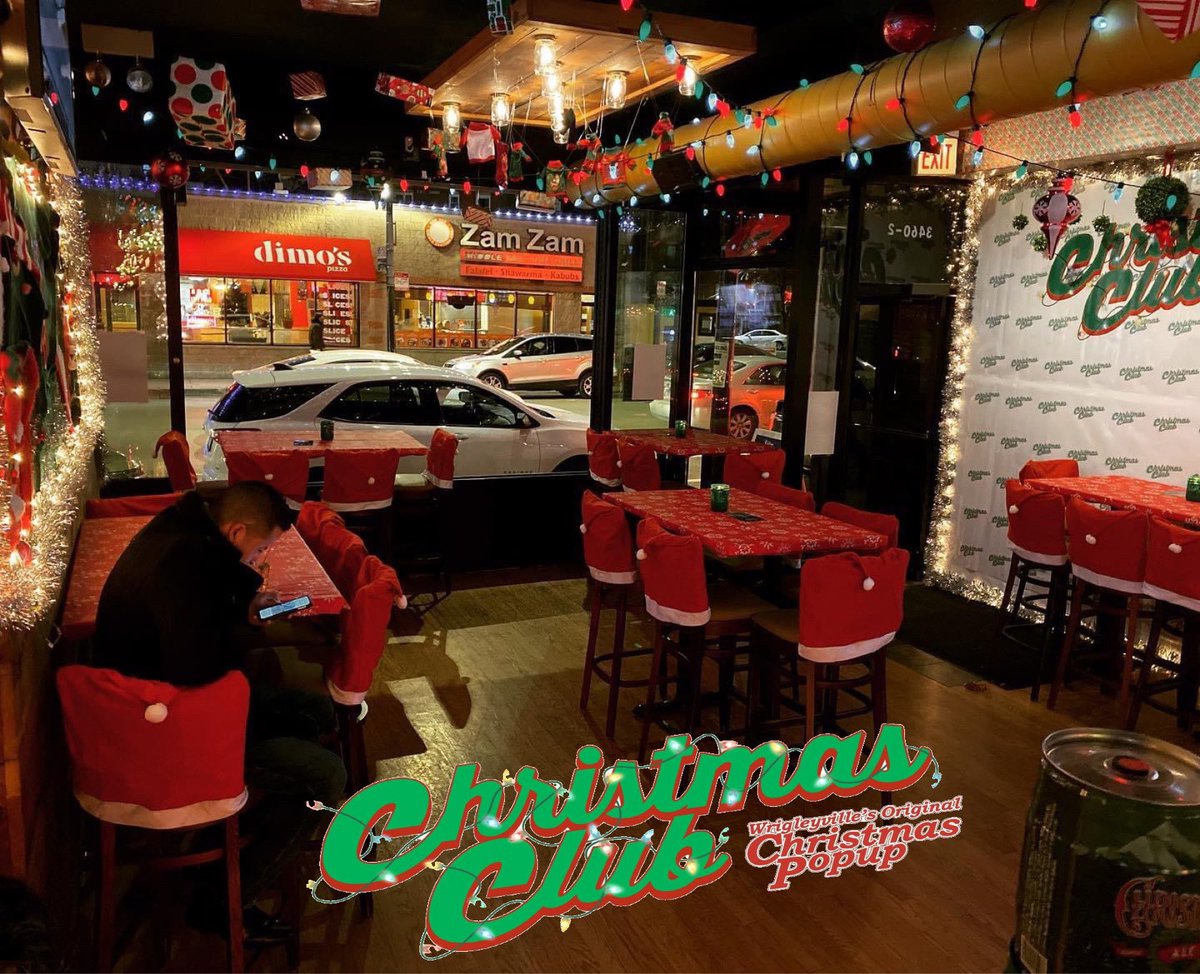 ChristmasClubCC's tweet photo. Make sure y’all come wish @TheRealBigTom44 a happy birthday and check out our new outdoor patio brought to you by an open window! 🎄🎅🏻🤶🏼⛄️🦌🎉🎂#onlyinchicago #outdoordining #christmasinnovember #PopUp https://t.co/HX2IYbP6fs
