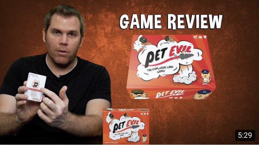 party_tails's tweet photo. Check out our @PetEVILgame Board Game Review - although I think ya’ll know how we already feel about it 🙃 https://t.co/tJGrdsJhrM via @YouTube #boardgames #partygames #Kickstarter #kickstartergames #gamenight #HumpDayVibes https://t.co/QtQWyJNzVj
