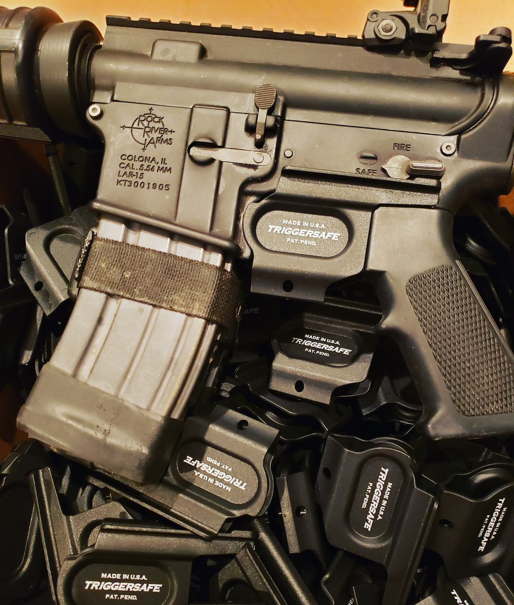 BLACK AR15 TriggerSafes are back in stock. If your looking for more formal attire for your AR,  grab a color matching black TriggerSafe. triggersafe.us.  .  #arpistol #ar15 #firearms #blackguns