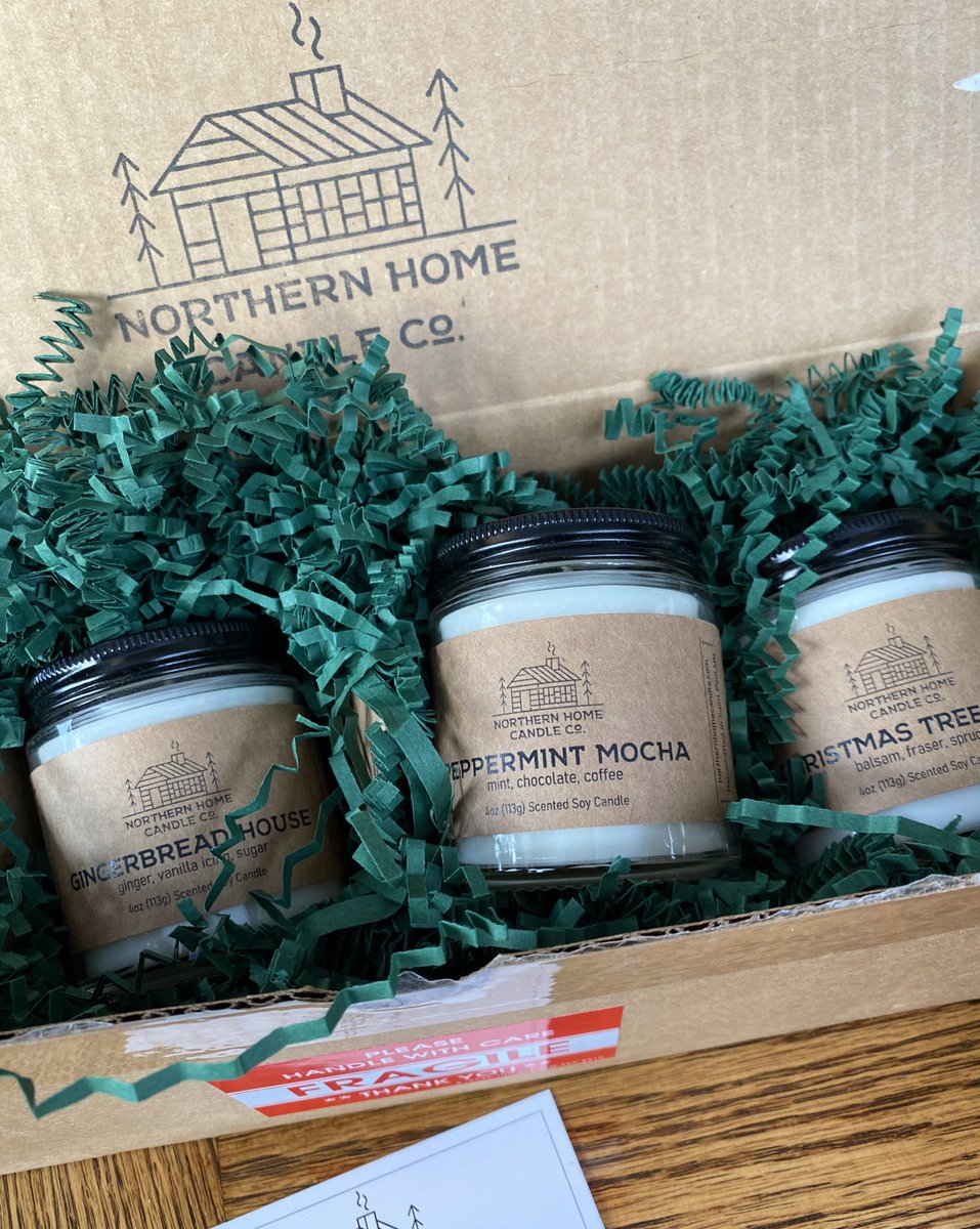 The BEST scented candles EVER. A new small biz from St. Paul, check out Northern Home Candle Co. on insta or their website:  https://northernhomecandle.com/ My current personal favorite scents: Up North & Christmas Tree Farm  #shopsmall