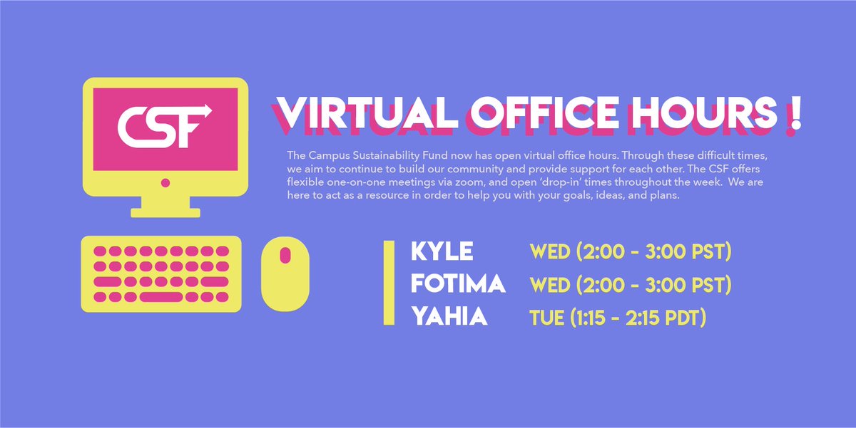 uwcsf's tweet photo. Join our open office hours for questions and help with the application ! 
Zoom link for Tuesday 1:15-2:15pm:
https://t.co/w40ZgEyp8r
Zoom link for Wednesday 2-3Pm: https://t.co/8tN8NONN24 https://t.co/Q5HWLfN52o