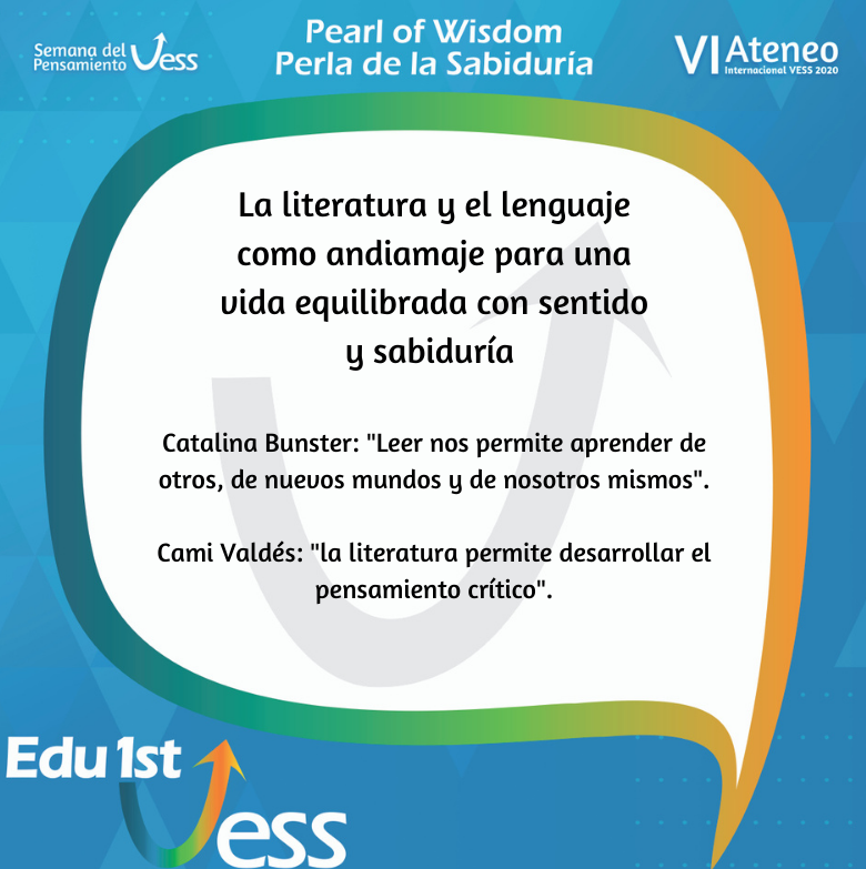 Edu1stVESS's tweet image. Participantes de los talleres celebrados en el marco de la Semana de Pensamiento VESS 2020 nos comparten sus perlas de la sabiduría ¡Cuéntanos sobre tus aprendizajes, momentos, reflexiones e ideas para transformar la educación!
#vesssummit #vessmodel #leadership #wearevess