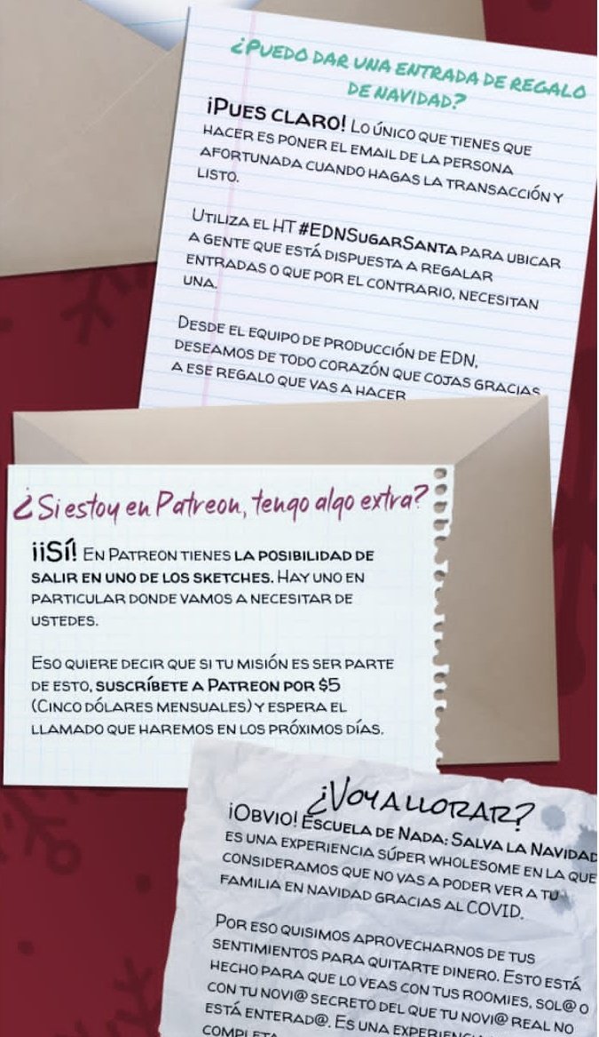 chrisdiciendo's tweet image. ¡OJO!: Utilicen el #EDNSugarSanta para conseguir su sugardaddy o sugarmommy 

#EDNSalvaLaNavidad