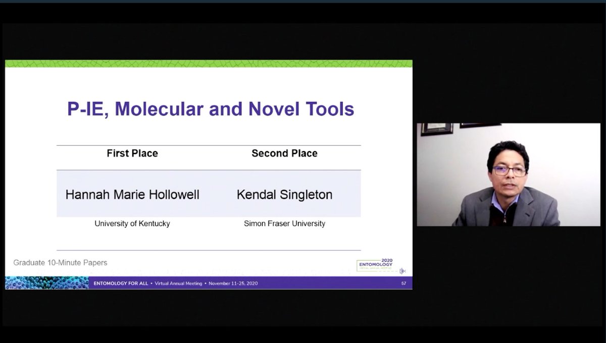 GriesLab's tweet image. Were ecstatic here at the @GriesLab! Congrats to @AsimRenyard, @warrenhlwong, @KendalSingleton, and @cegooding on your presentation wins at #EntSoc20!!! You and the rest of the lab did amazing!!