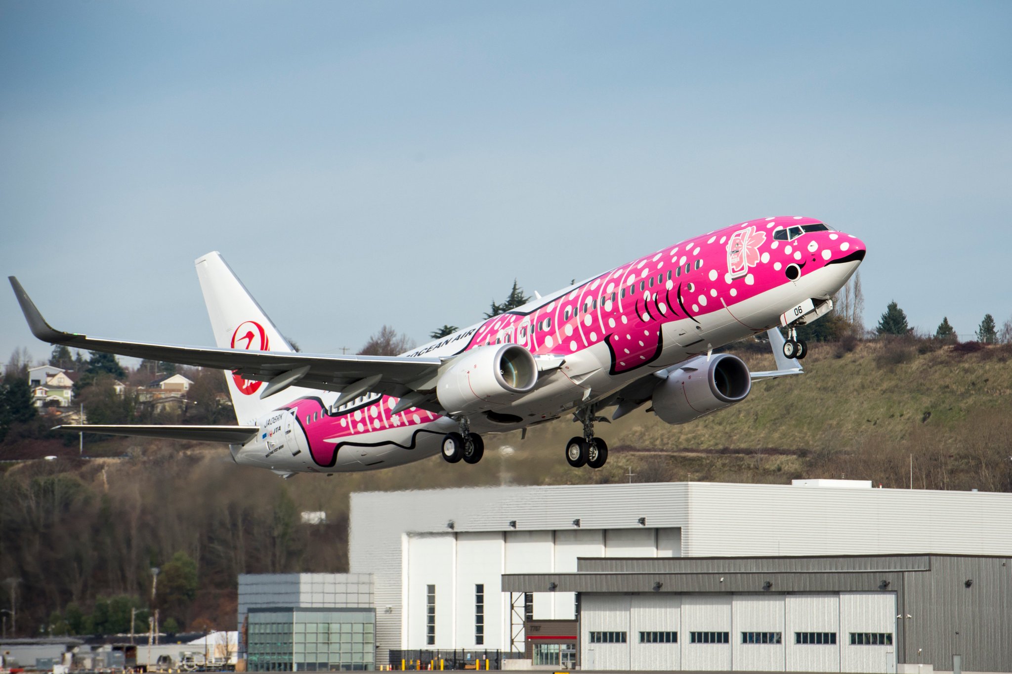 ★A6M2b様★ 日本トランスオーシャン航空 B737-800 1/400 ☆A6M2b様☆ 日本トランスオーシャン航空 B737-800 1/400 模型