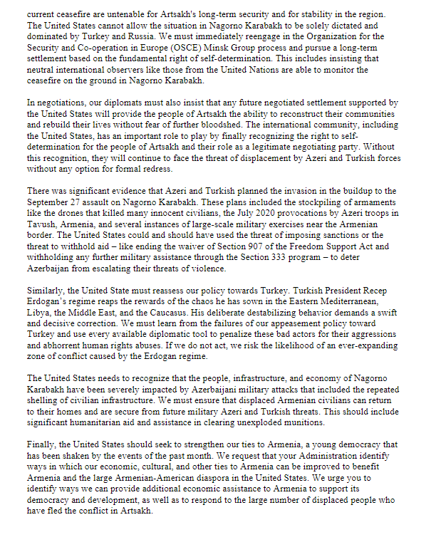 FrankPallone's tweet photo. I sent a letter today with @RepGusBilirakis , @RepAdamSchiff, and @RepSpeier to express our deep concern about the humanitarian crisis that has unfolded in Artsakh since Azerbaijan and Turkey first initiated the aggression in September. https://t.co/cy24iYz4tQ