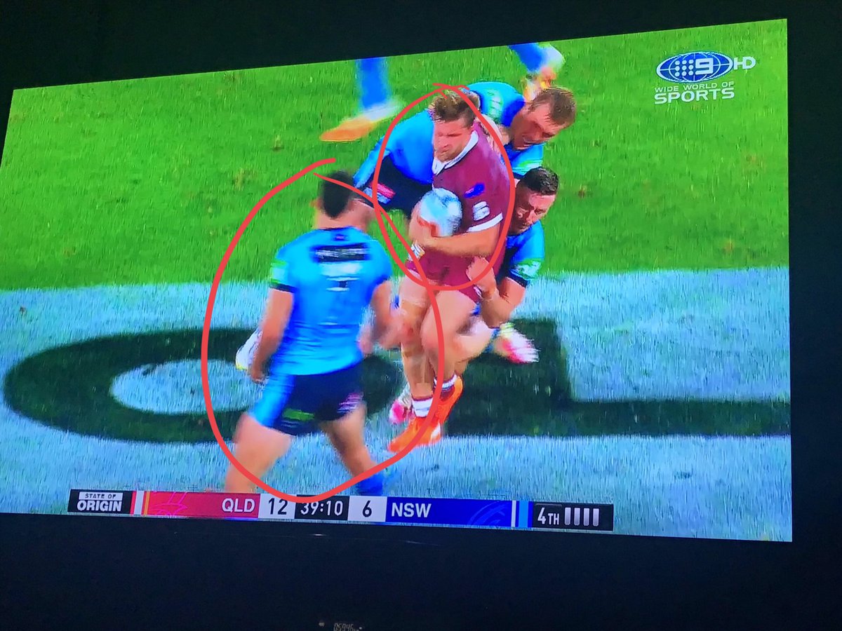 Remember when QLD made that break off a Munter offload just before half time. Well that’s all because Cleary refused to make that tackle and wrap up the ball. He just watched Munster offload