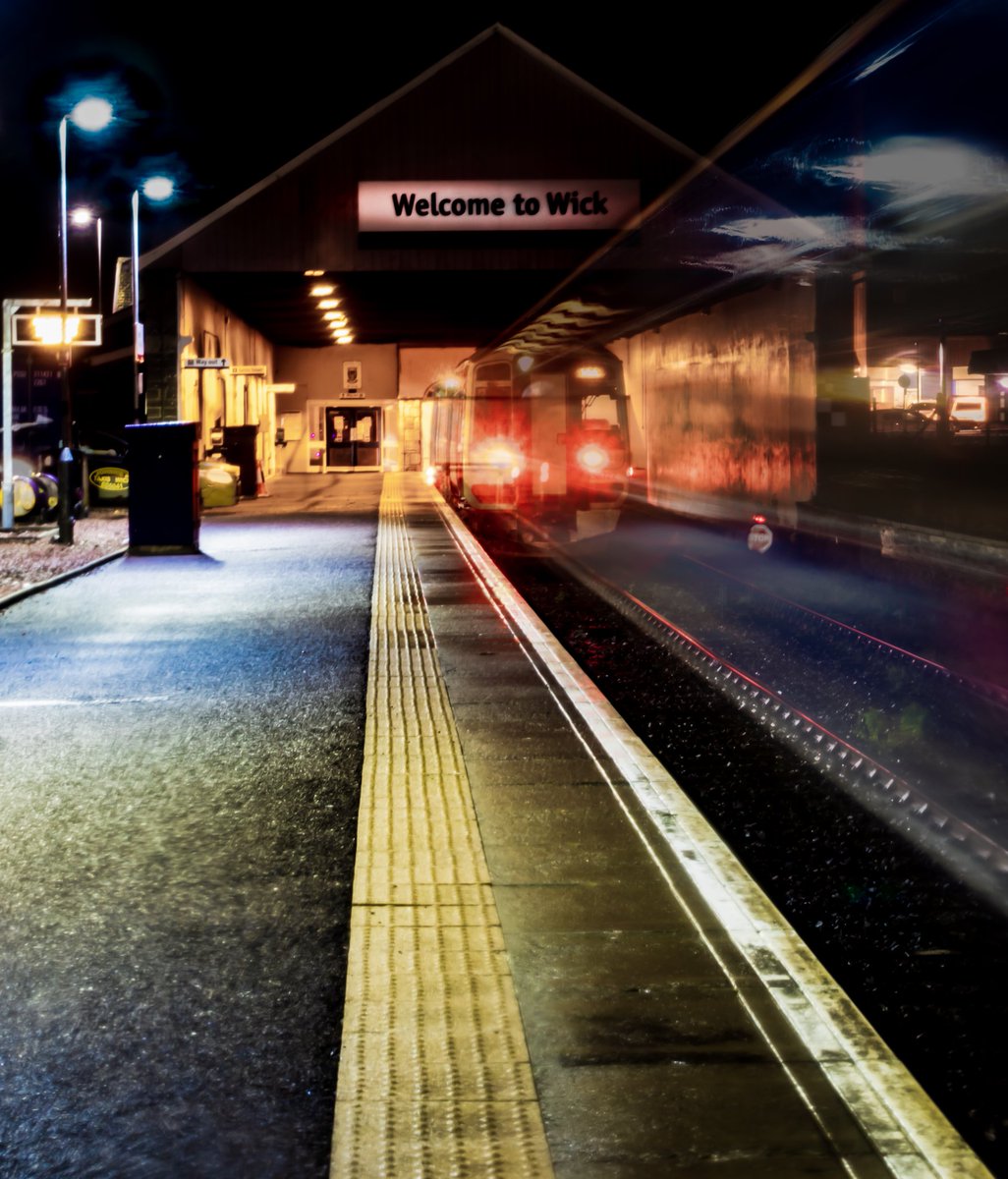 You are now approaching a rather wet and windy Wick Station <a href="/ScotRail/">ScotRail</a>