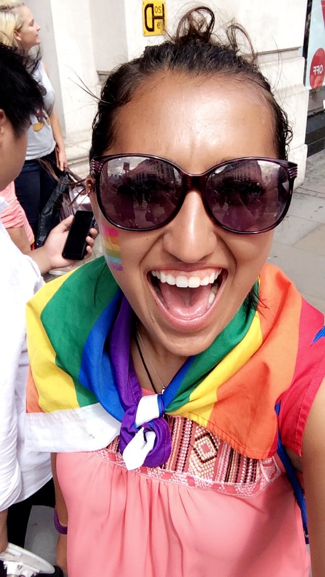 I wasn’t sure I was going to post this because while I’m out to friends & family I’ve kept this part of myself sheltered in academia. But I think it’s important to show representation in all aspects. 
So, hi! 👋🏽 I’m #LatinxInSTEM #WomenInSTEM #BiInSci 
Happy #LGBTQSTEMDay 🏳️‍🌈🎉💕