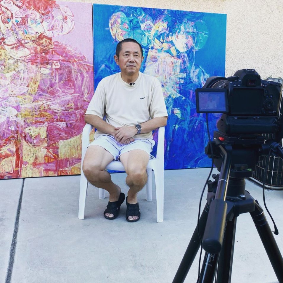 ProgressGallery's tweet photo. Our Nov. artist, Yi Kai👏👏
Yi Kai is from mainland China and have been immigrated in the States for 30year. His work incorporated traditional Chinese painting and American expressionism. #art #artist #painter #laartist #lacountyarts https://t.co/kw0z7AcSul