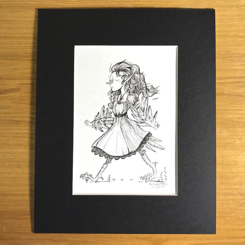 EmilyZelasko's tweet photo. Alright, holiday commissions, 5x7in inking $40 or painting $60. There you go, if you have any questions feel free to ask.
#emilyzelaskoart #shoplocol #art #originalart #painting #artcommission. https://t.co/yHk9YKVw5O