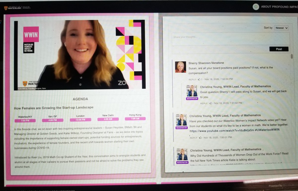 CandiHarrington's tweet image. Make sure your network isn't just for the role you are in today, but the role you want tmrw. And remember to give back; you always get back more than you give.~ Susan Heystee (BMath ’86) &amp;amp; Katie Witkop #UWaterlooWWIN  #femalefounders #advice #womenintech